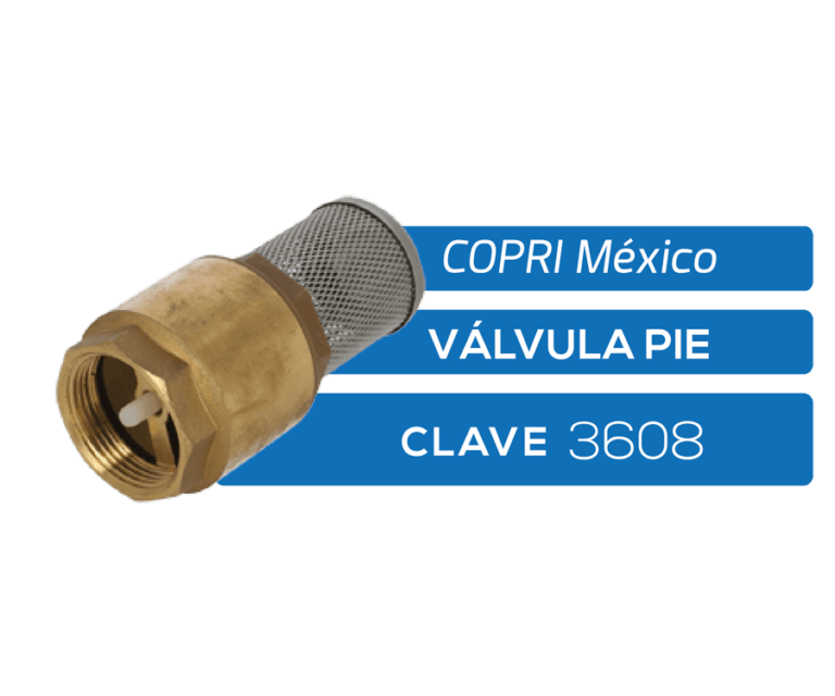 Valvula pie b6002 1/2