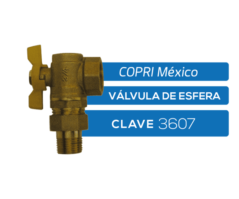 valvula de esfera tipo "L" con tuerca unión